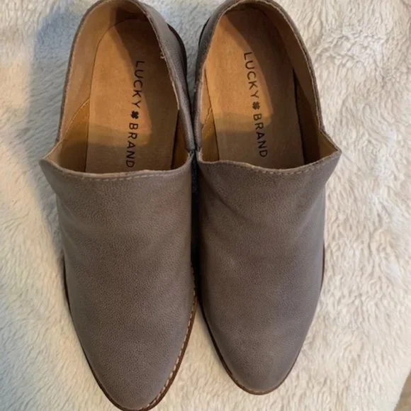 Gray Lucky Brand Booties Sz 7 M - Picture 3 of 11